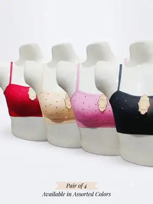 Malai Printed Comfortable And Lightweight Bandeau Bra