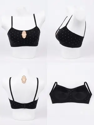 Malai Printed Comfortable And Lightweight Bandeau Bra thumbnail 3