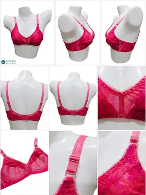Cotton Printed Comfortable And Lightweight Plunge Bra thumbnail 4