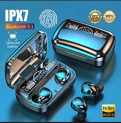 Original M10 & M90 TWS  AIRPODS Wireless Earphones Touch Control 5.1 with power bank charger Headset Waterproof 9D Hifi Quality Earbuds 2000mAh Stereo Sports Headphones With Microphone Original M10 & M90 TWS AIRPODS Wireless Earphones Touch Control 5.1 with power bank charger Headset Waterproof 9D Hifi Quality Earbuds 2000mAh Stereo Sports Headphones With Microphone