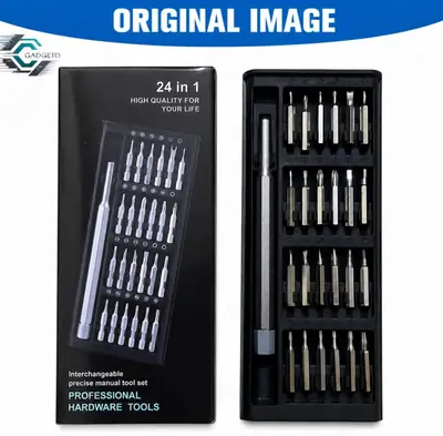 25 in 1 Magnetic Precision Screwdriver Set | Multi-Function Repair Tool Kit for Mobile, Laptop, Watch, Glasses & Electronics | Professional Precision Kit for Repairing | 24 in 1 Screwdriver Kit thumbnail 5