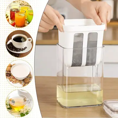 Multi-Purpose 1100ML Greek Yogurt Maker | Hung Curd Strainer Box with Fine Mesh Filter | Yogurt Cheese Maker | Premium Food Grade Container | BPA Free Yogurt Filter