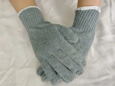 6 Pcs Cotton Textured Crochet Gloves 3 thumbnail 4