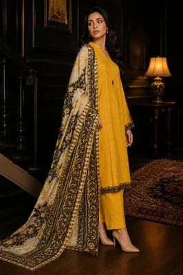 Sitara 3 Pcs Stitched Women's Embroidered Lawn Suit