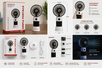 Easy To Use Rechargeable Fan
