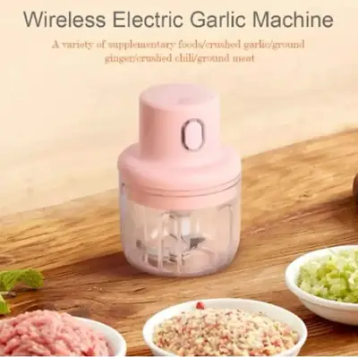 Portable Electric USB Rechargeable Fruit Vegetable Onion Garlic Cutter Mixer Blender Mincer Grinder Food Speedy Chopper Cordless thumbnail 7