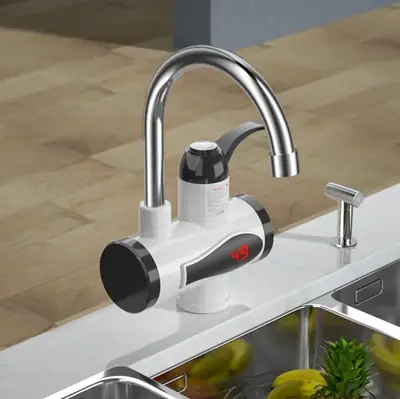 Hot Water Tap Instant Heating Electric Water Heater Faucet Instant Electric Water Heater Tap Instant Electric Geyser Electric Water Tap Water Heater Digital Display thumbnail 2