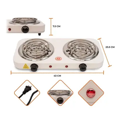 Double Hot Plate And Cooker Electric Stove Hot Plate Premium Brand Raf thumbnail 3