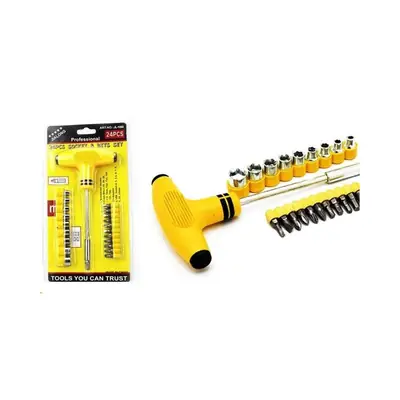 T Tool Set Pack Of 24 Screw Driver Branded Kit thumbnail 2