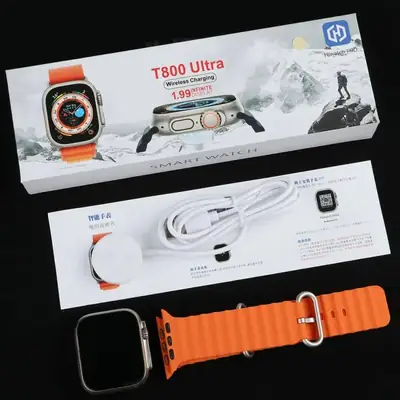 T800Ultra Smart Watch Series Bluetooth Call Smartwatch With Ocean Strap Wireless Charging Best Battery Timing thumbnail 4