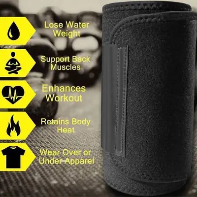 Men And Women Workout Slimming Belt Weight Loss Hot Slimming Thermo Waist Body Shaper Waist Trainer Neoprene Sweat Belt thumbnail 5
