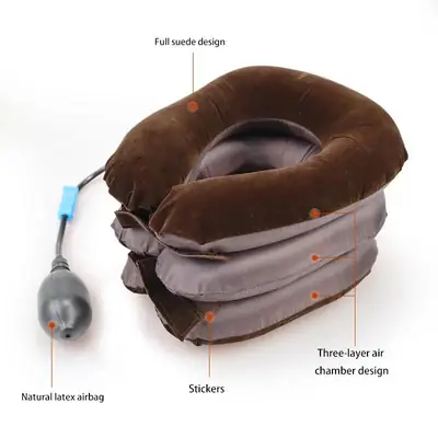 Neck Stretcher Inflatable Air Neck Traction Apparatus Device Soft Neck Cervical Collar Pillow Pain Stress Pain Relief Tractor thumbnail 5