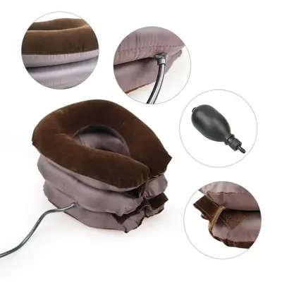 Neck Stretcher Inflatable Air Neck Traction Apparatus Device Soft Neck Cervical Collar Pillow Pain Stress Pain Relief Tractor thumbnail 6