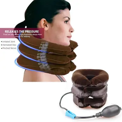 Neck Stretcher Inflatable Air Neck Traction Apparatus Device Soft Neck Cervical Collar Pillow Pain Stress Pain Relief Tractor thumbnail 7