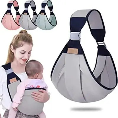 Adjustable Newborn Baby Carrier Sling Wrap Breathable Backpack Shoulder Strap For Baby Feeding thumbnail 4