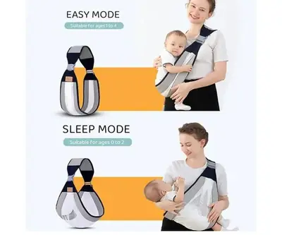 Adjustable Newborn Baby Carrier Sling Wrap Breathable Backpack Shoulder Strap For Baby Feeding thumbnail 6
