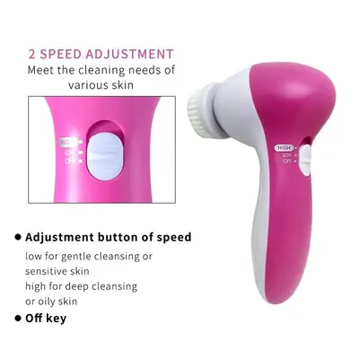 5 In 1 - Facial Electric Cleanser & Massager thumbnail 2