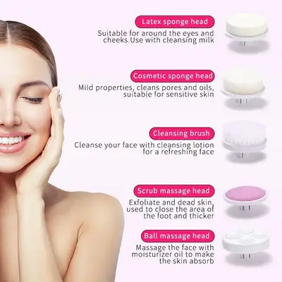 5 In 1 - Facial Electric Cleanser & Massager thumbnail 4