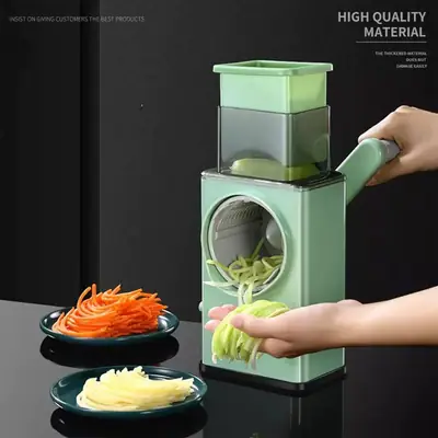 3 In 1 Manual Vegetable Slicer Potato Chopper Rotary Cheese Grater Veggie Chopper Peeler Maker Machine Kitchen Accessories Tools thumbnail 4