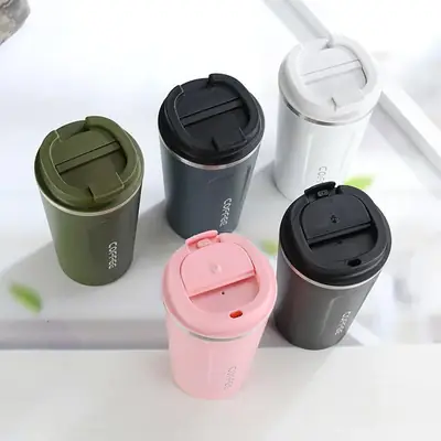 310ML Heat Preservation Coffee Mug Stainless Steel Travel Portable Mug Coffee Milk Cup Vacuum Flasks Thermo Cup thumbnail 4