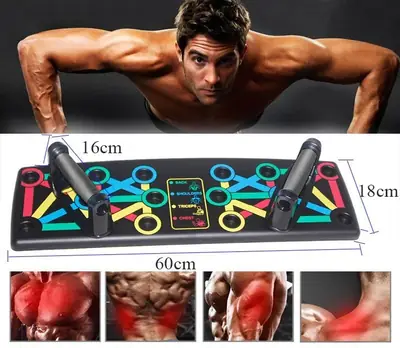 9 IN 1 Push Up Rack Board System Comprehensive Fitness Exercise Workout Pushup Stands thumbnail 2