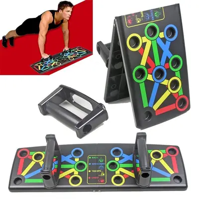 9 IN 1 Push Up Rack Board System Comprehensive Fitness Exercise Workout Pushup Stands thumbnail 3