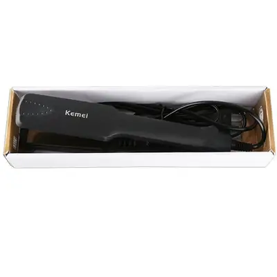 Kemei KM-329 Professional Hair Straightener With Temperature Control- For Women thumbnail 5
