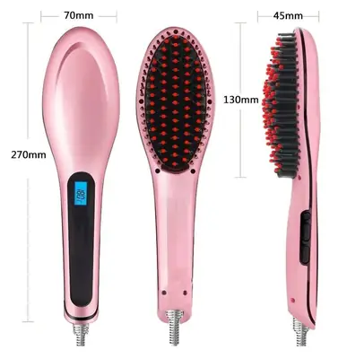 Digital Fast Brush Electric Hair Straightener thumbnail 4