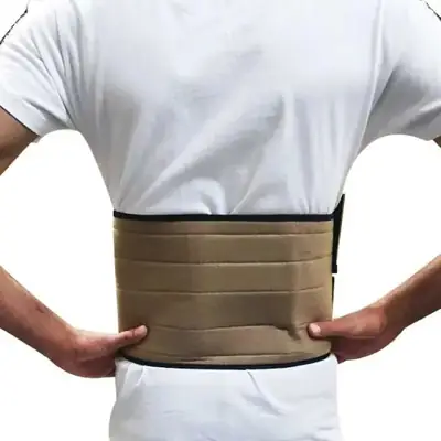 ADJUSTABLE 2 PANEL ABDOMINAL BINDER And Lower Back Support Belt thumbnail 2