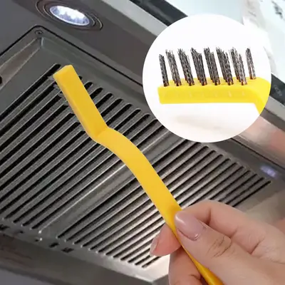 3pcs/Set Gas Stove Cleaning Brush 3style Brush Head Nylon Iron Wire Copper Wire Powerful Decontamination Brush Kitchen Tools thumbnail 5