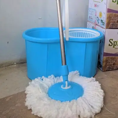Spin Mop - Easy Spin Magical Mop Set 360 Degree Microfiber Mop Head Home Clean Tools Microfiber thumbnail 3