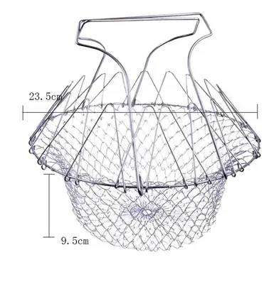Vegetable Frying, Foldable Strainer, Chef Basket 12 IN 1 thumbnail 3