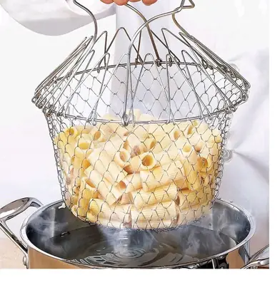 Vegetable Frying, Foldable Strainer, Chef Basket 12 IN 1 thumbnail 5