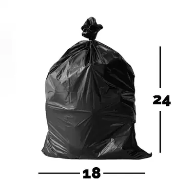 Garbage Bags For Dustbin Pack Of 35 18 X 24 Inch / Garbage Bag (1 Roll / 32 Bags) thumbnail 3