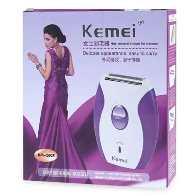 Kemei 280 KM - 280R Women Mini Rechargeable Electric Hair Remover Shaver thumbnail 2