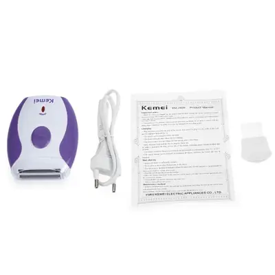 Kemei 280 KM - 280R Women Mini Rechargeable Electric Hair Remover Shaver thumbnail 5