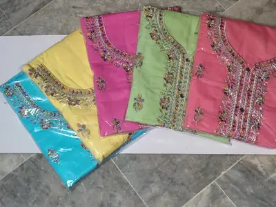 2 Pcs Women's Unstitched Embroidered Suit
