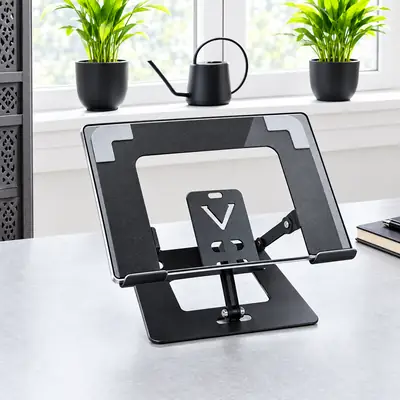 Foldable Laptop Phone Tablet Stand – Desktop Multifunctional Phone Stand & Laptop Lifting Support