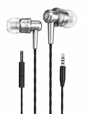EPIC Metal Wired Earphones High Bass Stereo Handsfree with Mic for Gaming & Calling