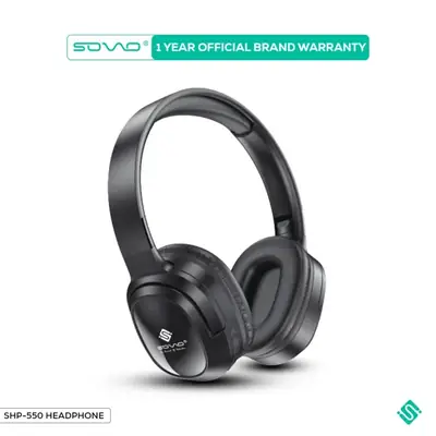 CRAZY BASS SHP 550 FOLDABLE WIRELESS HEADPHONE EARBUDS BLUETOOTH HANDFREE FOR ALL CELL PHONES thumbnail 2