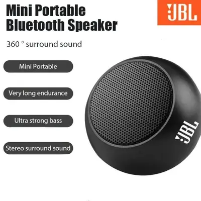 Mini Portable Bluetooth Speaker with 360° Surround Sound, Deep Bass Audio, Bluetooth 5.0 Wireless Connectivity, Built-in Microphone for Hands-Free Calls, Long Battery Life, Compact Travel-Friendly Design for Smartphones, Tablets & Laptops thumbnail 2