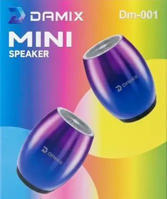 Damix Dm-001 Portable Mini Bluetooth 5.3 Speaker | TWS Aluminum Alloy Wireless Audio | TF Card & Type-C Supported