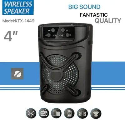 Ktx-1449 Wireless Outdoor Audio Portable Bluetooth Speaker Good Sound Quality thumbnail 2