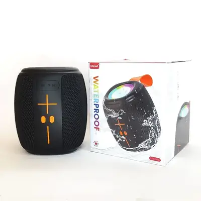 KTS 2310 Waterproof Wireless Portable Bluetooth Speaker with RGB Lights KTS 2310 Rechargeable Bluetooth Speaker RGB Light Up Long Battery KTS 2310 Waterproof Wireless Bluetooth Speaker Portable Outdoor Speaker Deep Bass Rechargeable Battery TF