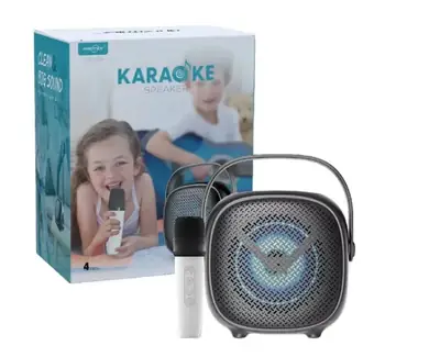 Tooth Karaoke Speaker 2008 GTS with Voice Changer Mic, Type-C Charging Port – Perfect for Music Lovers, Portable Party Sound System for Singing and Entertainment
