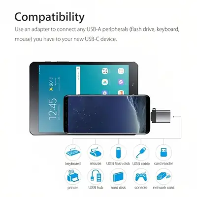 Type C OTG Adapter Aluminum Frame Premium Quality thumbnail 2