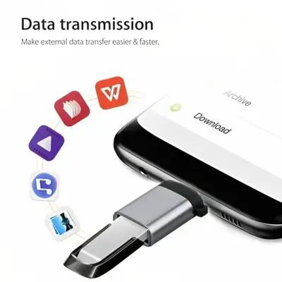 Type C OTG Adapter Aluminum Frame Premium Quality thumbnail 3