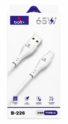 65W USB to Type-C Fast Charging Cable | PD Fast Charge | Data Sync Cable for Android Devices