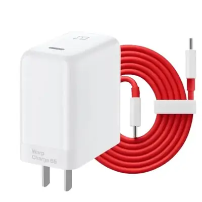 Chase House 65W Warp Charger for Onepuls 10 Pro/9 Pro/9/8T/Nord 2,Super Fast Warp Charger for Oneplus N20/N10/9R/9RT/N100 with USB Dual Type-C Data Charging Cable