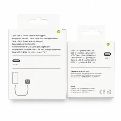IP 20Watt PD Charger Type-C To Lightning Cable/ 20Watt Fast Charging / Compatible With IP 6, 7, 8, X, 11, 12, 13, 14... thumbnail 2